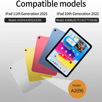 Étui de protection intelligent pliable 3+Y pour iPad Pro 11 pouces et iPad Air 11, résistant aux chocs et aux rayures, support multi-angles