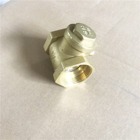 Vanne de retenue à clapet en laiton de haute qualité 1/2\" 3/4\" 1\" à filetage femelle pour compresseur d'air, vanne unidirectionnelle anti-retour pour l'eau