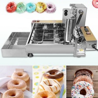 Machine à faire des beignets à la crème longue, entièrement automatique, à double rangée, à gaz, mini, pour faire des beignets