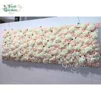 Pesta Bunga Merah Muda Hydrangea Dinding Bunga Putih Pemandangan Pernikahan Hotel Restoran Perusahaan Salon Kecantikan Toko Pernikahan Pacar