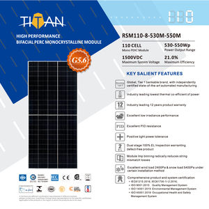 Tier 1 Merk 25 Jaar Garantie Pv Modules Gestegen Zonnepaneel 530W-550W 110 Mobiele Perc Mono pv Panel (RSM110-8-530M-550M) - Product Image 2