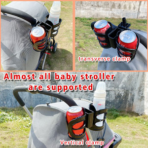 Portabicchieri universale per passeggino <span class=keywords><strong>a</strong></span> doppia scanalatura con rotazione da viaggio per passeggino - Product Image 3