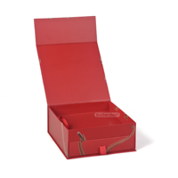 Caja de Regalo Plegable de Lujo con Diseño Personalizado del Fabricante, Doble Capa, Magnética, con Cinta