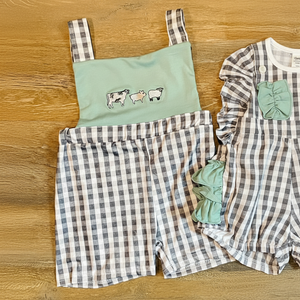 Preorder ropa para niños NO MOQ Farm Animal Summer Romper Ropa de bebé - Product Image 1