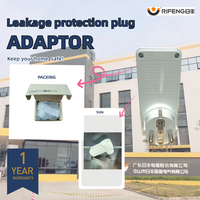 Prise de protection contre les fuites de courant en plastique conforme à la norme européenne IP44, avec adaptateur de prise PRCD pour appareils électriques