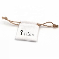 100% pochette à bijoux en tissu de lin naturel/petit sac à cordon en lin/sac en jute