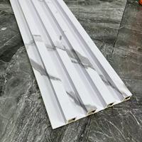 Revêtement mural en panneaux rainurés WPC sur mesure, imperméable, en composite bois-plastique, pour l'intérieur et l'extérieur des maisons, style moderne