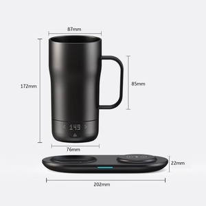Mug à café intelligent auto-chauffant de 18 oz avec contrôle de la température, chauffe-tasse contrôlable par application, vaisselle intelligente innovante - Product Image 3