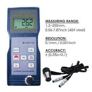 Émetteur ultrasonique numérique à micro-ordinateur pour mesure d'épaisseur, 1,5 mm - 200 mm, haute puissance, pour chaudières et réservoirs - Product Image 1