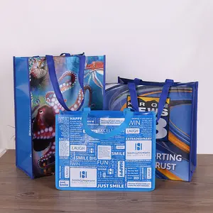 Trading Show Vlies Einkaufstasche billige Einkaufstaschen individuell bedruckte recycelbare Stoff Vlies Tasche mit Logo