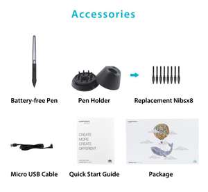 <span class=keywords><strong>Huion</strong></span> — tablette de dessin avec stylet <span class=keywords><strong>Huion</strong></span> H1060P, 10x6 pouces, grande zone de travail, <span class=keywords><strong>12</strong></span> touches express - Product Image 6