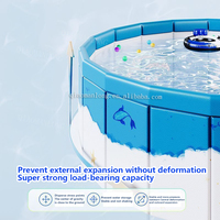 Grande piscine de jeu d'eau pliable épaissie pour adultes enfants ménage gonflage extérieur installations d'amusement d'eau gonflables