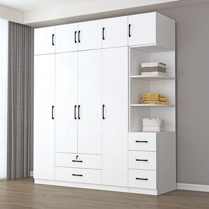 Armoire de rangement en <span class=keywords><strong>bois</strong></span> composite avec porte en verre trempé pour suite parentale - Product Image 1
