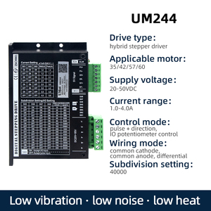 Umot 2/3pha Hybrid AC 200-240V/DC 8-90V 0.2-4A ổ đĩa động cơ bước xung + hướng/IO điều khiển chiết áp Bước ổ đĩa kỹ thuật số - Product Image 4
