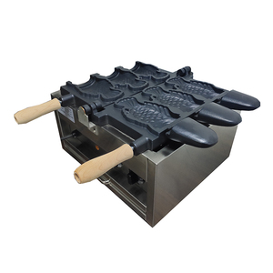 Thương Mạ<span class=keywords><strong>i</strong></span> Không Dính Coating Taiyaki 3 Fish <span class=keywords><strong>Shape</strong></span> Waffle <span class=keywords><strong>Maker</strong></span> Vớ<span class=keywords><strong>i</strong></span> Mở Miệng - Product Image 2