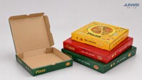 Boîtes à pizza en carton ondulé de qualité alimentaire, 8 mm d'épaisseur, matériaux recyclés, logo imprimé personnalisé, emballage jetable