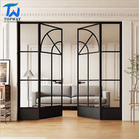 Puerta Francesa Moderna de Aluminio de la Mejor Calidad, Diseño Moderno Francés, Impermeable, para Uso en Interiores de Hoteles, Comedores y Villas