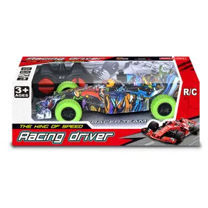 Bambini 4Wd Rc Graffiti auto telecomandate giocattolo da corsa acrobatica ad alta velocità telecomando auto