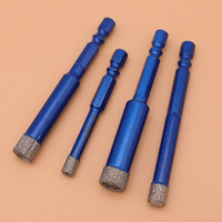 Jeu de forets à trépan hexagonaux brasés pour le perçage à sec de la maçonnerie, des carreaux, du marbre, du verre, de la céramique – Vente en gros