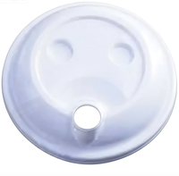 Couvercles de tasses en PP de qualité alimentaire, étanches, jetables, écologiques, avec trou de boisson, compatibles avec les gobelets en plastique de 8oz, 10oz, 12oz pour café et bubble tea