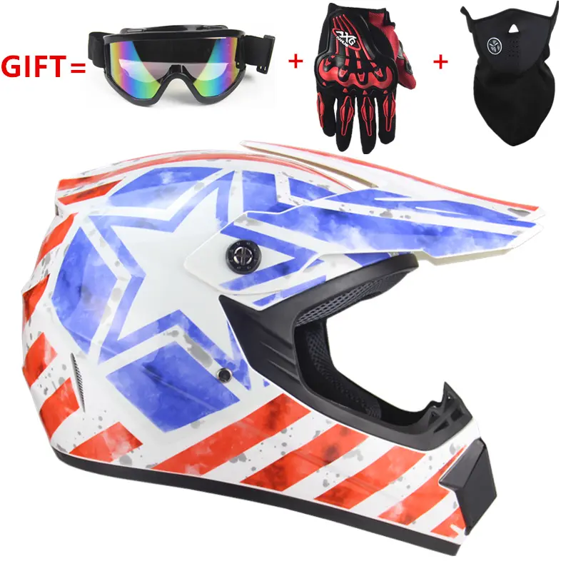 Personalizza bambini adulti Full Face MX Motocross caschi moto fuoristrada Go Kart ATV Helm Motor Cycle Cascos-Motociclet