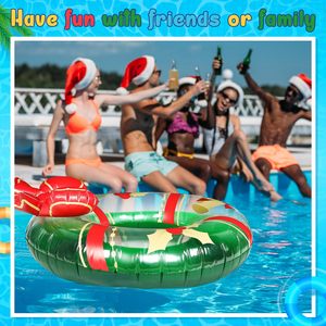 Flotador Inflable para Piscina con Forma de Corona y Lazo, Anillo de Natación Grande, Juguete para Piscina para Adultos, Decoración para Fiestas de Verano en la Playa o el Lago - Product Image 2
