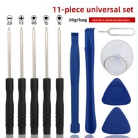 Kit d'outils de démontage d'écran et de batterie pour téléphones portables, kit de réparation pour tablettes Android, petit tournevis cruciforme modèle G7781 en acier 45