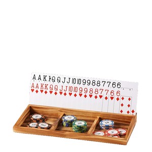 Cross-border wooden <b>playing</b> <b>card</b> display rack, <b>playing</b> <b>card</b> recess storage rack, <b>playing</b> <b>card</b> display base, <b>playing</b> <b>card</b> holder - Product Image 3