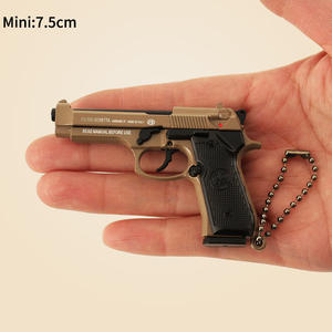 Porte-clés pistolet en métal <span class=keywords><strong>Beretta</strong></span> 92F miniature de 7,5 cm, modèle de pistolet en métal démontable, breloque porte-clés, <span class=keywords><strong>prix</strong></span> d'usine - Product Image 5