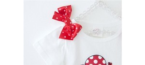 Ropa Infantil al por Mayor, Camiseta Informal de Manga Corta con Estampado de Dibujos Animados y Lazo de Algodón para Niñas, de Proveedor Chino - Product Image 6