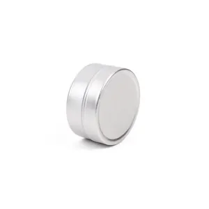 36*18 Slip Top 10ml Silver Aluminum Jar Tin Can Case For Cosmetic Face Cream Jar Sample Mini Small 10g Travel Tin