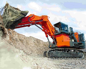 Excavatrices sur chenilles Hitachi EX1200-7, vérin hydraulique Kawasaki, garantie 1 an - Product Image 5