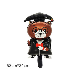 Vendita calda Mini Congratulation laureato in lamina palloncino per feste <span class=keywords><strong>con</strong></span> mongolfiera <span class=keywords><strong>con</strong></span> <span class=keywords><strong>disegno</strong></span> di Diploma di dottore di Koala orso scimmia - Product Image 3