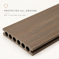 Planches de terrasse en composite extérieur, aspect bois, résistantes aux fissures, antidérapantes, imperméables, terrasse en bois composite pour jardin, patio, balcon, piscine