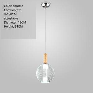 Nouveau design nordique moderne café salle à manger table linéaire suspendu simple suspension en verre - Product Image 3