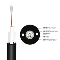 Cable de fibra óptica de modo único aéreo al aire libre de telecomunicaciones Precio Gyfxty con FRP
