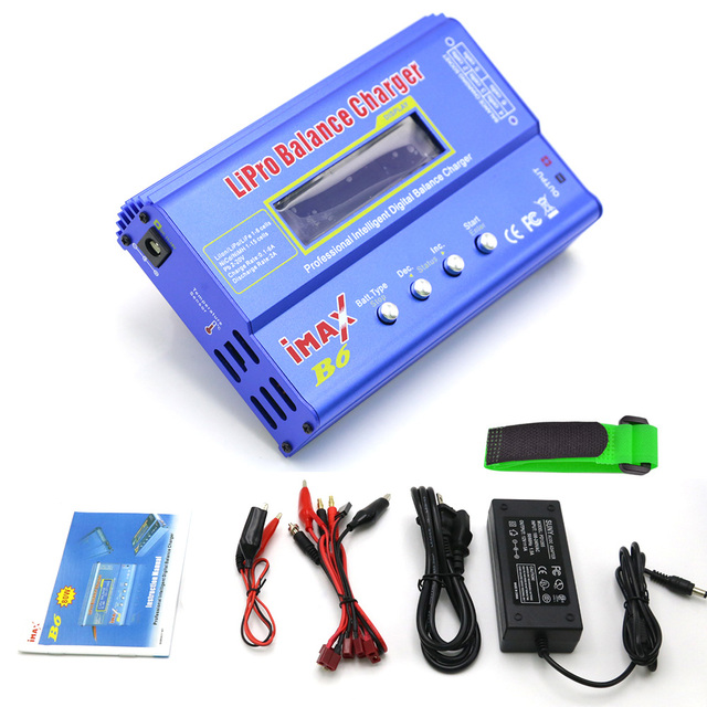 IMAX B6 80W Battery Charger Lipo NiMh Li-ion Ni-Cd Digital Balance Discharger AC 12V 5A Adapter for RC Vehicles Remote Control