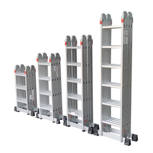 Escalera de Aluminio Multiusos Plegable de 4x4 Peldaños de Alta Resistencia - Product Image 6