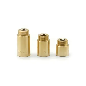 Factory OEM Brass Thread Fitting Extension Piece For Pipeline Connection