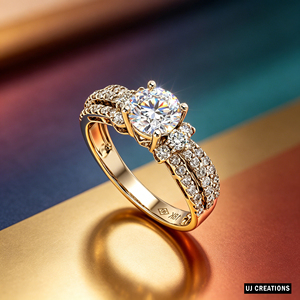 แหวนแต่งงานเพชรแล็บโกรว์ 1 กะรัต ทองแท้ S925/10K/14K/18K คุณภาพ VVS-VS ทรงบริลเลียนต์ รับรองโดย IGI สำหรับงานปาร์ตี้ - Product Image 6