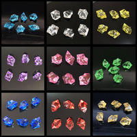 Bijoux de pierres précieuses en plastique multicolore Cristaux de roche acryliques Trésor Diamants Artisanat de cristal