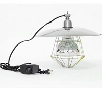 Lampe chauffante en aluminium de qualité supérieure pour l'élevage - Appareil de chauffage agricole longue durée et antirouille pour porcelets, poussins et petits animaux