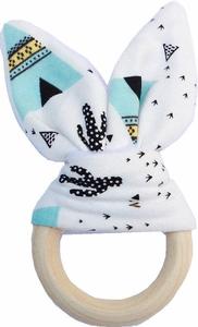 <span class=keywords><strong>Anneau</strong></span> <span class=keywords><strong>de</strong></span> <span class=keywords><strong>dentition</strong></span> en bois rond avec tissu, aide sensorielle pour bébé, fait à la main, maman et <span class=keywords><strong>lapin</strong></span> - Product Image 6