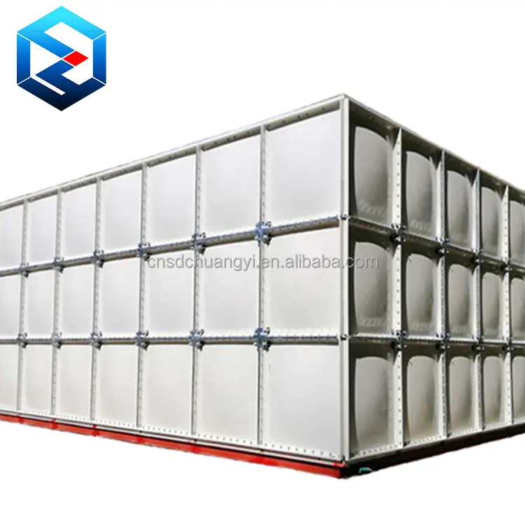 6x5x2m Competitive Price 60000litres GRP FRP SMC Sectional Panel Bolted Connection Water Reservoir Tank In Malaysia