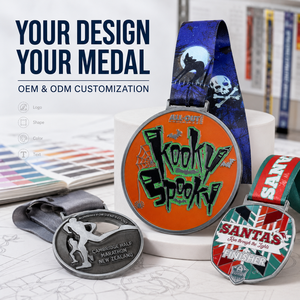 Medal Custom Design Custom Sports Medals Zinc Alloy Award Medal Wholesale Personalized Medals With Ribbon OEM Supplier - Product Image 4