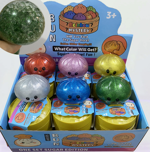 Boîte mystère de boulettes scintillantes, jouets anti-stress qui brillent dans le noir, jouet à presser avec veilleuse, son de craquement à remontée lente - Product Image 5