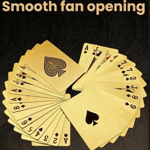 Jeu de Mahjong et de <span class=keywords><strong>Poker</strong></span> en Plastique Anti-plis, Cartes Dorées Étanche, <span class=keywords><strong>Table</strong></span> de Jeu pour Bars et Fêtes - Product Image 2