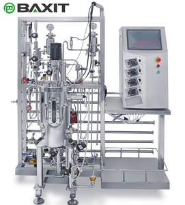 BAXIT Lab-use Bioclean <strong>Fermenter</strong> Stainless Steel <strong>Bioreactor</strong> PLC Control Peristaltic Pump 5-100L Volume for Microbial Research - Product Image 4