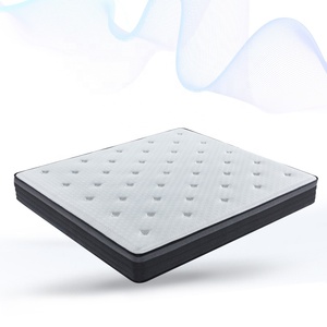 Tela de punto King Queen Size Colchones Rollo al vacío en caja de cartón Pocket Spring Coil Cool <span class=keywords><strong>Visco</strong></span> Colchón de espuma viscoelástica - Product Image 5