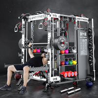Machine Smith multifonctionnelle, équipement d'entraînement musculaire commercial, rack à squats pour entraînements complets du corps
